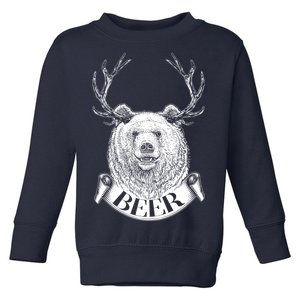 Bear Plus Deer Equals BEER  Toddler Sweatshirt