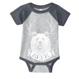 Bear Plus Deer Equals BEER  Infant Baby Jersey Bodysuit