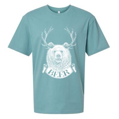 Bear Plus Deer Equals BEER  Sueded Cloud Jersey T-Shirt