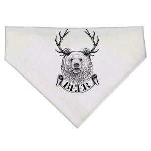 Bear Plus Deer Equals BEER  USA-Made Doggie Bandana