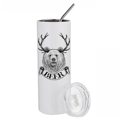 Bear Plus Deer Equals BEER  Stainless Steel Tumbler