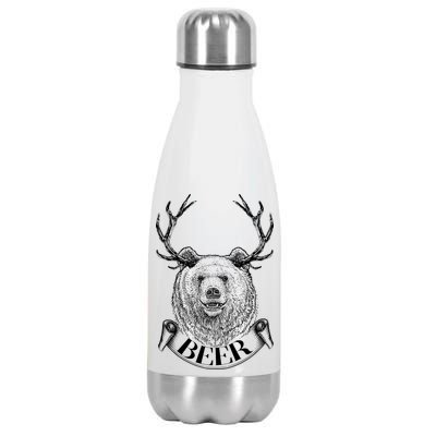 Bear Plus Deer Equals BEER  Stainless Steel Insulated Water Bottle