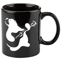 Bear Rocks Playing Guitar 11oz C Handle Ceramic Mug