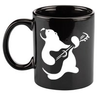 Bear Rocks Playing Guitar 11oz C Handle Ceramic Mug