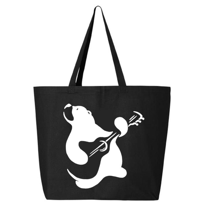 Bear Rocks Playing Guitar 25L Jumbo Tote