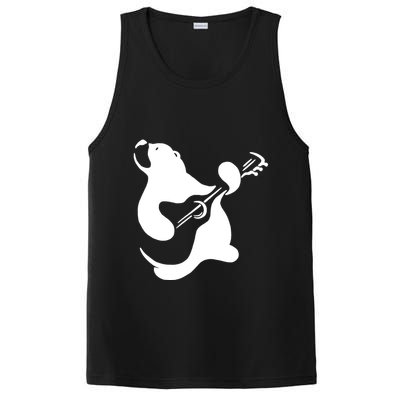 Bear Rocks Playing Guitar PosiCharge Competitor Tank
