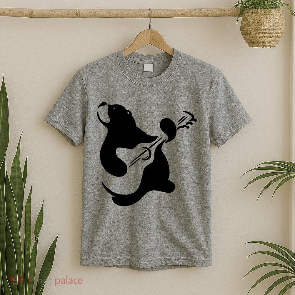 Bear Rocks Playing Guitar T-Shirt