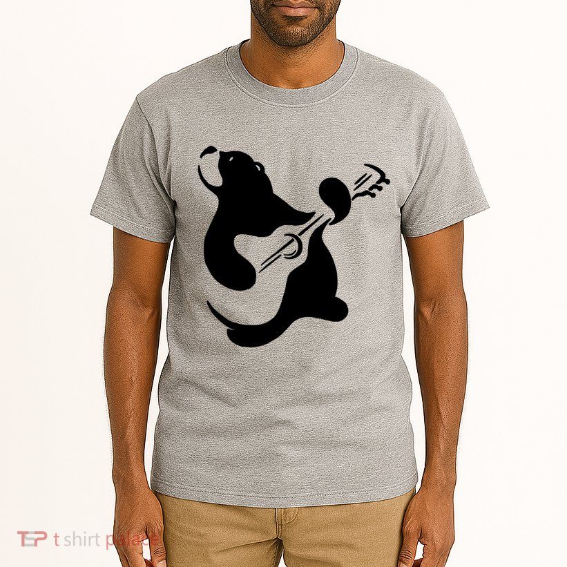 Bear Rocks Playing Guitar Tall T-Shirt