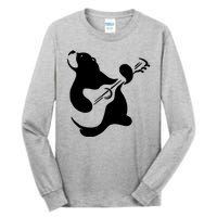 Bear Rocks Playing Guitar Tall Long Sleeve T-Shirt