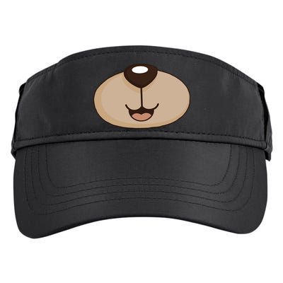 Bear Smiling Face Adult Drive Performance Visor