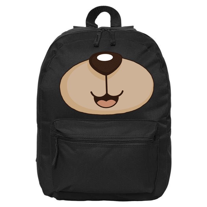 Bear Smiling Face 16 in Basic Backpack