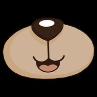 Bear Smiling Face 16 in Basic Backpack