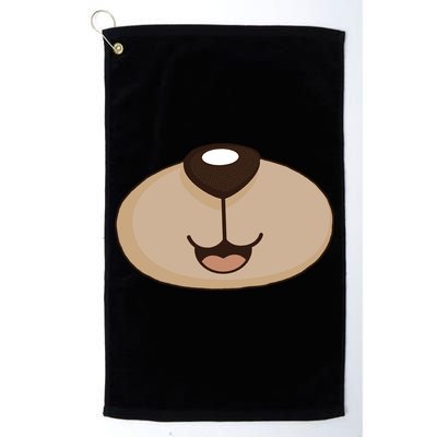 Bear Smiling Face Golf Towel