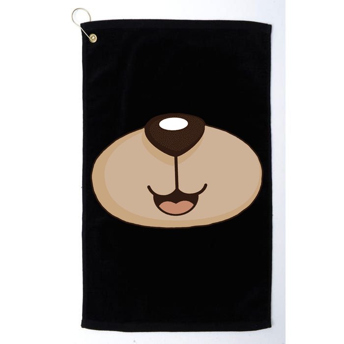 Bear Smiling Face Golf Towel