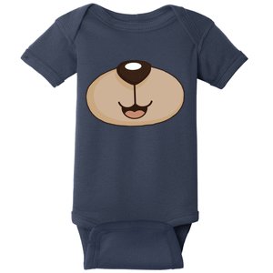 Bear Smiling Face Baby Bodysuit