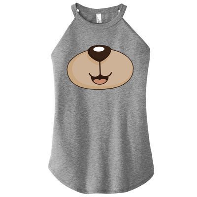 Bear Smiling Face Women’s Perfect Tri Rocker Tank