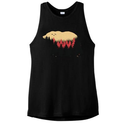 Bear Trees Ladies PosiCharge Tri-Blend Wicking Tank