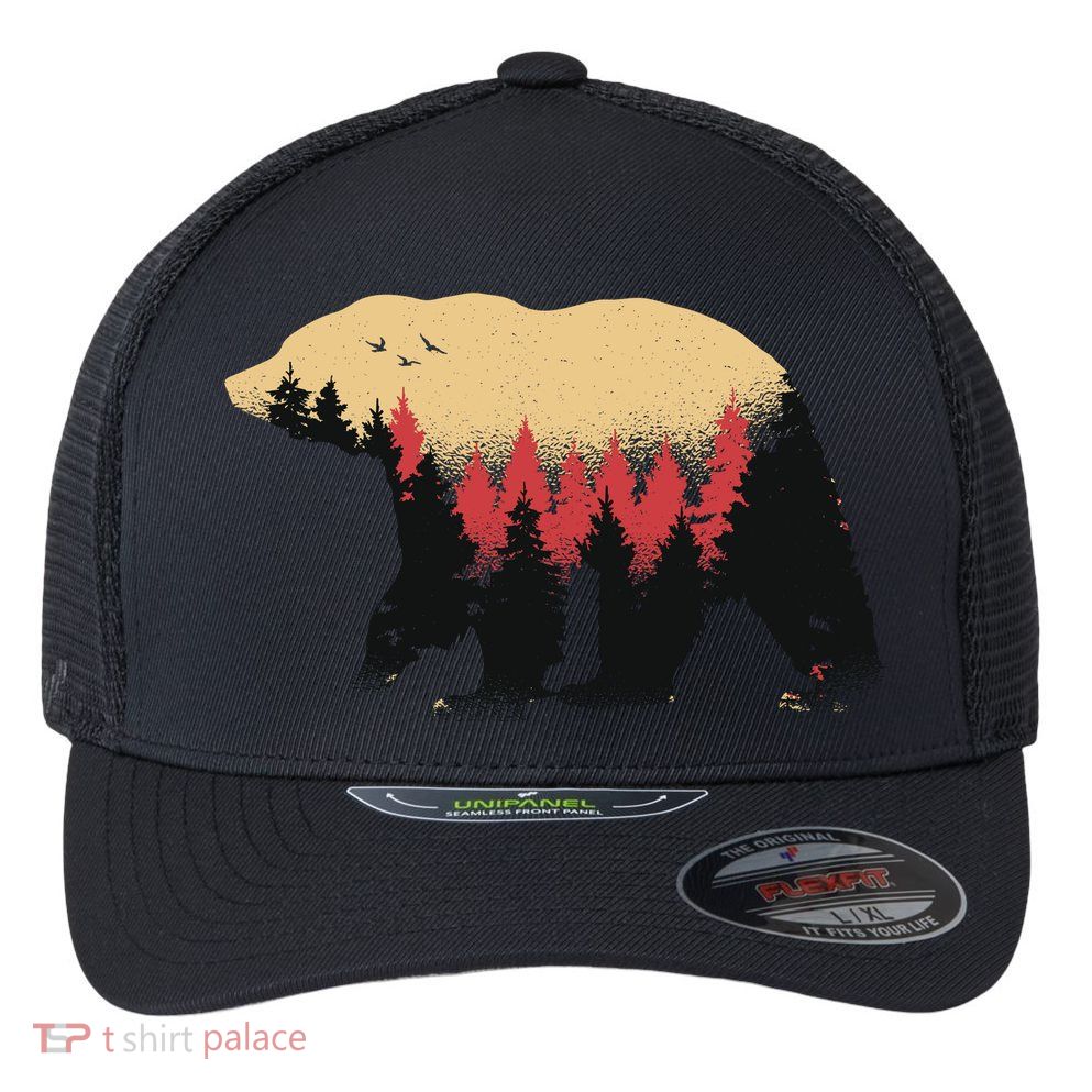 Bear Trees Flexfit Unipanel Trucker Cap