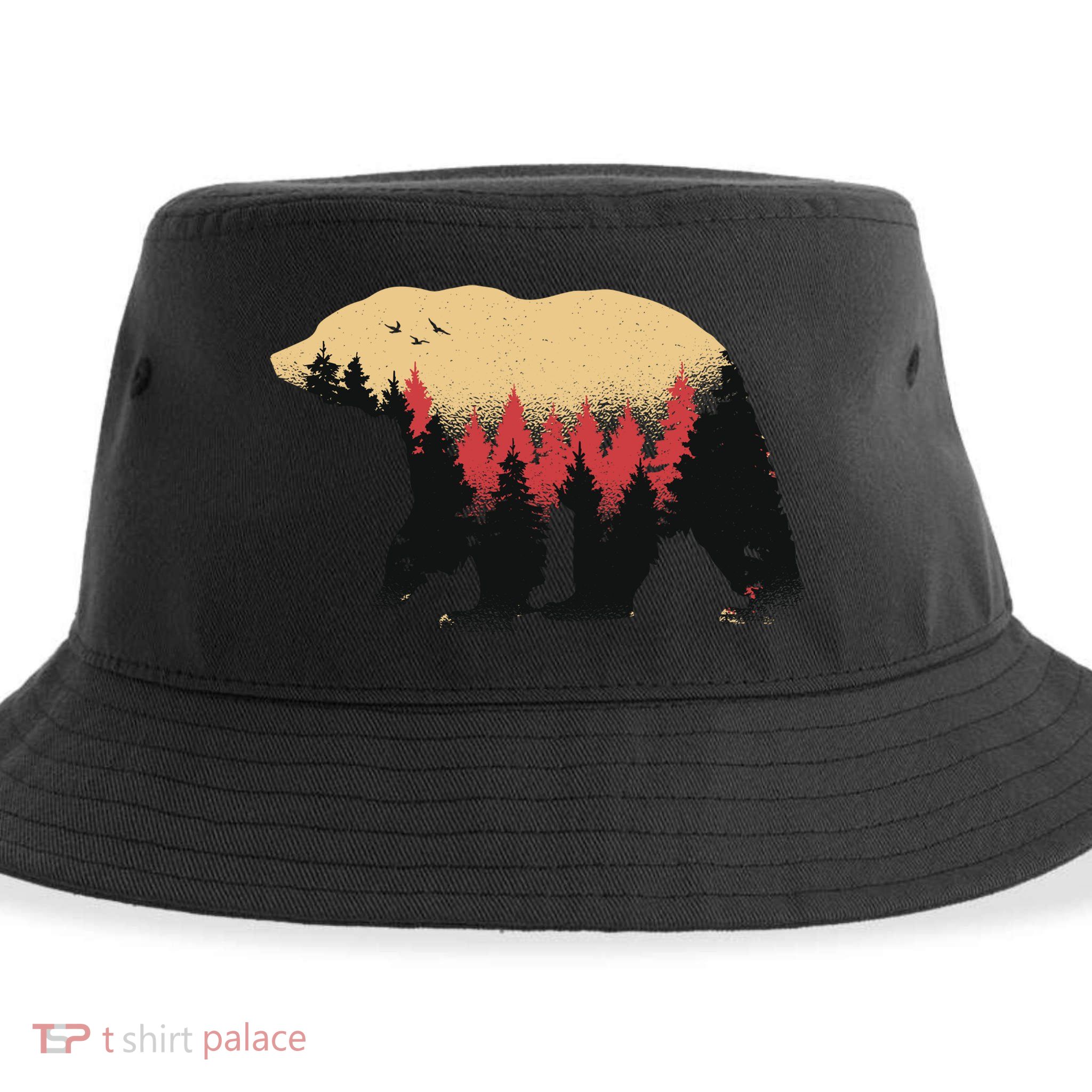 Bear Trees Sustainable Bucket Hat