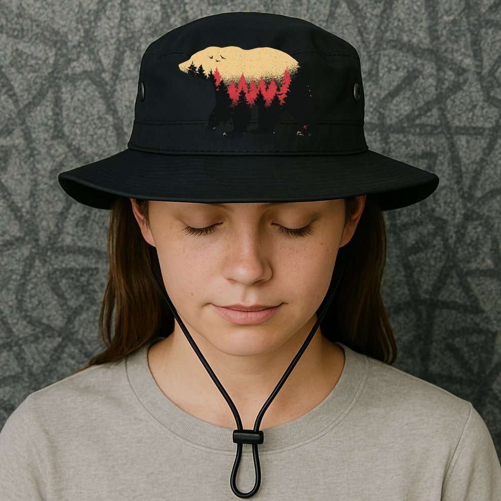Bear Trees Bucket Hat