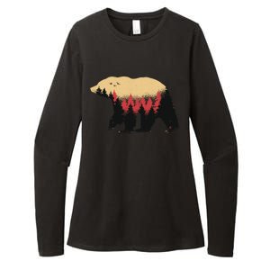 Bear Trees Womens CVC Long Sleeve Shirt