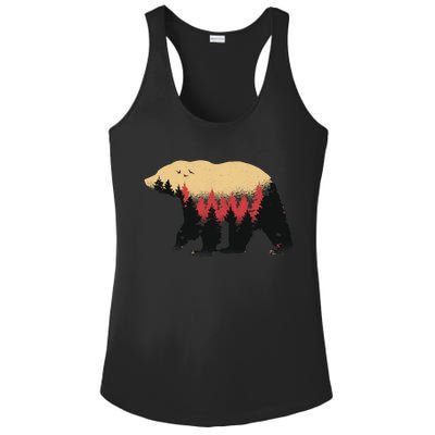 Bear Trees Ladies PosiCharge Competitor Racerback Tank