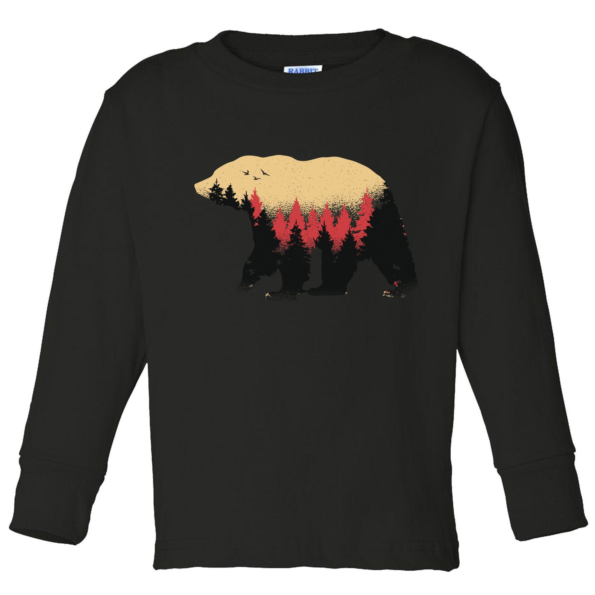 Bear Trees Toddler Long Sleeve Shirt