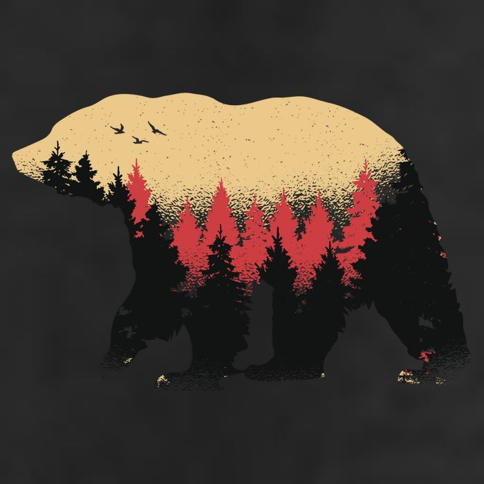 Bear Trees Golf Towel