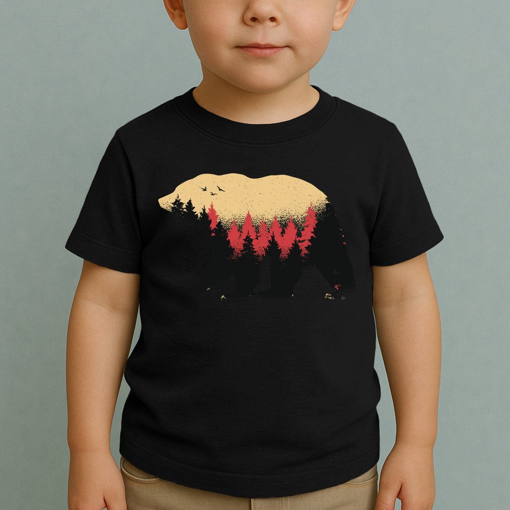 Bear Trees Toddler T-Shirt