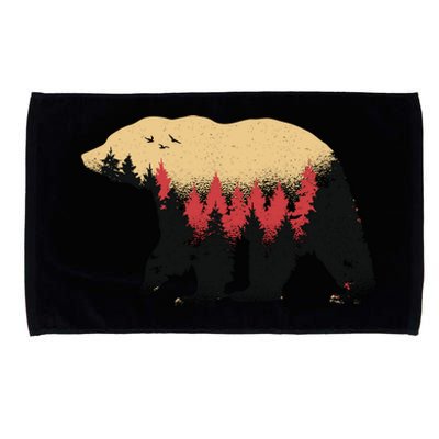 Bear Trees Microfiber Hand Towel