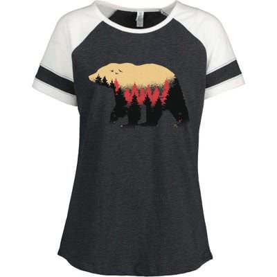 Bear Trees Enza Ladies Jersey Colorblock Tee