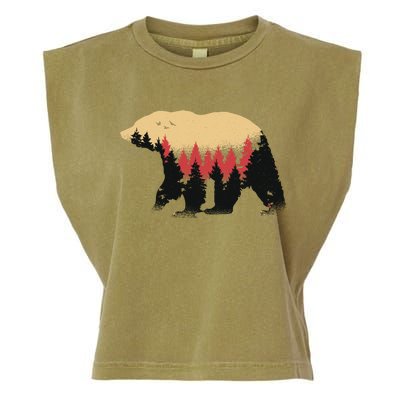 Bear Trees Garment-Dyed Women's Muscle Tee