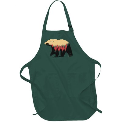 Bear Trees Full-Length Apron With Pockets