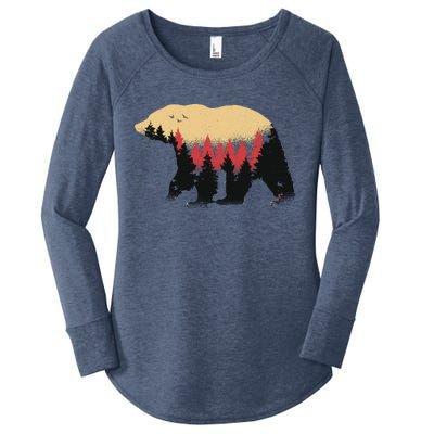 Bear Trees Women's Perfect Tri Tunic Long Sleeve Shirt