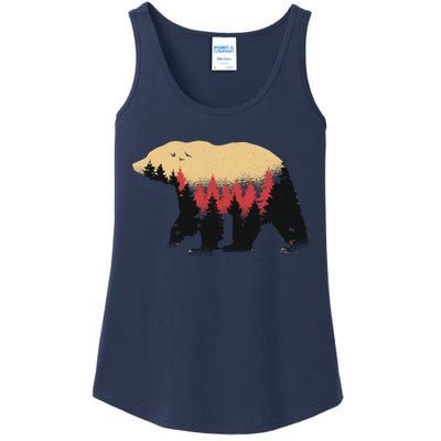 Bear Trees Ladies Essential Tank