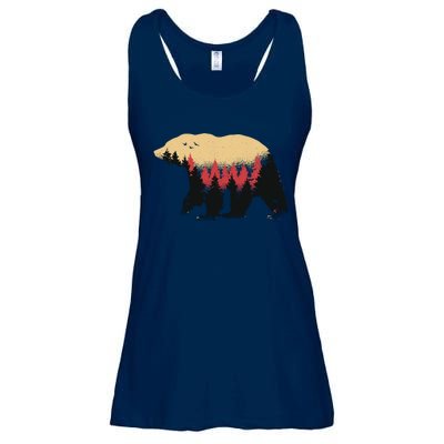 Bear Trees Ladies Essential Flowy Tank