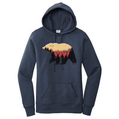 Bear Trees Women's Pullover Hoodie