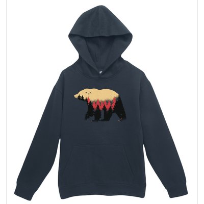 Bear Trees Urban Pullover Hoodie