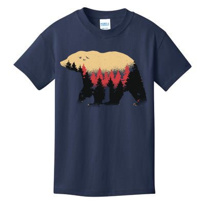 Bear Trees Kids T-Shirt