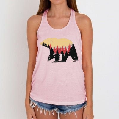 Bear Trees Women's Knotted Racerback Tank