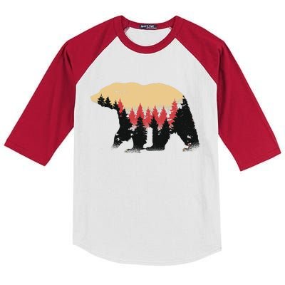 Bear Trees Kids Colorblock Raglan Jersey