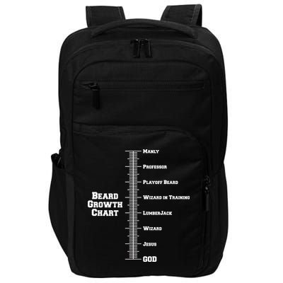 Beard Growth Ruler Funny Man To God Chart Impact Tech Backpack