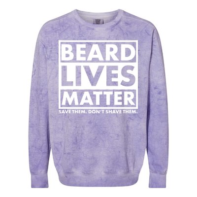 Beard Lives Matter Colorblast Crewneck Sweatshirt