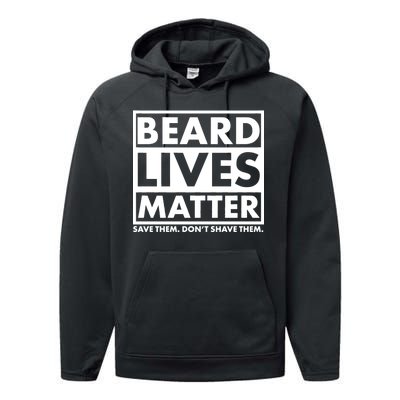 Beard Lives Matter Performance Fleece Hoodie