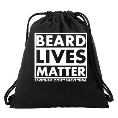 Beard Lives Matter Drawstring Bag