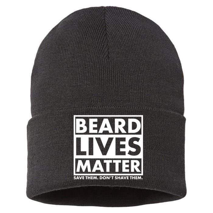 Beard Lives Matter Sustainable Knit Beanie