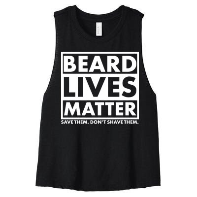 Beard Lives Matter Women's Racerback Cropped Tank