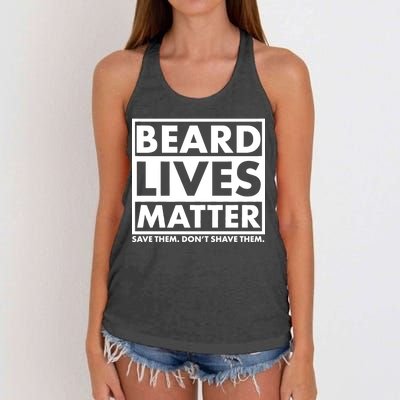 Beard Lives Matter Women's Knotted Racerback Tank