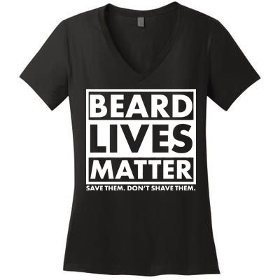 Beard Lives Matter Women's V-Neck T-Shirt