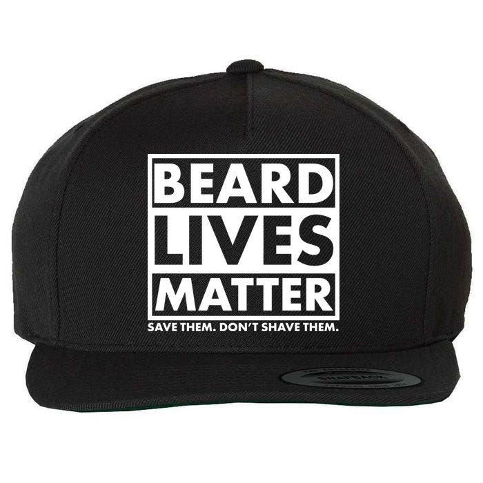 Beard Lives Matter Wool Snapback Cap